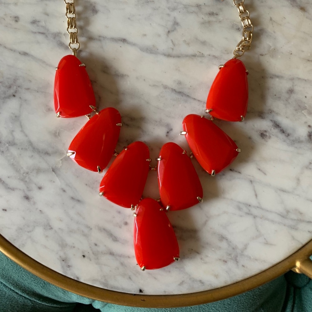 Kendra Scott Harlow Statement Necklace in Red